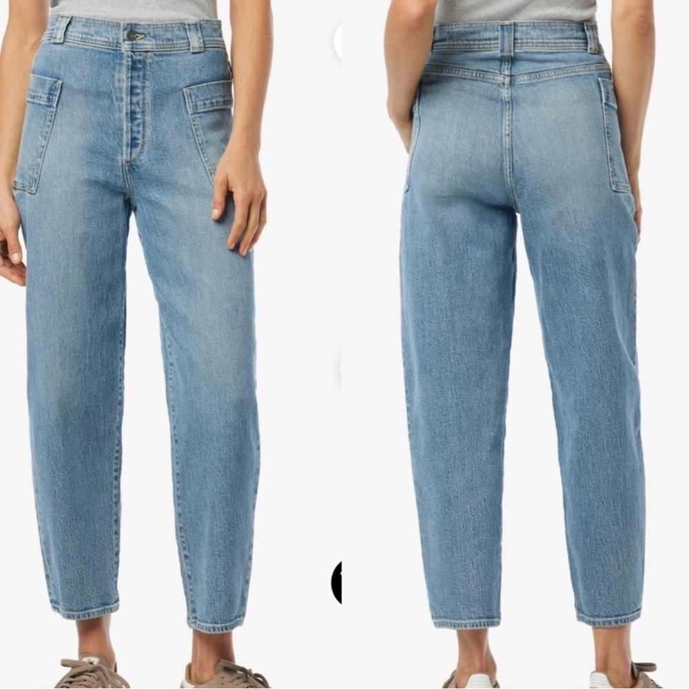 Joe's Jeans Barrel Jeans The Phoebe Patch Pocket SZ 30 Button Up Organic Cotton
